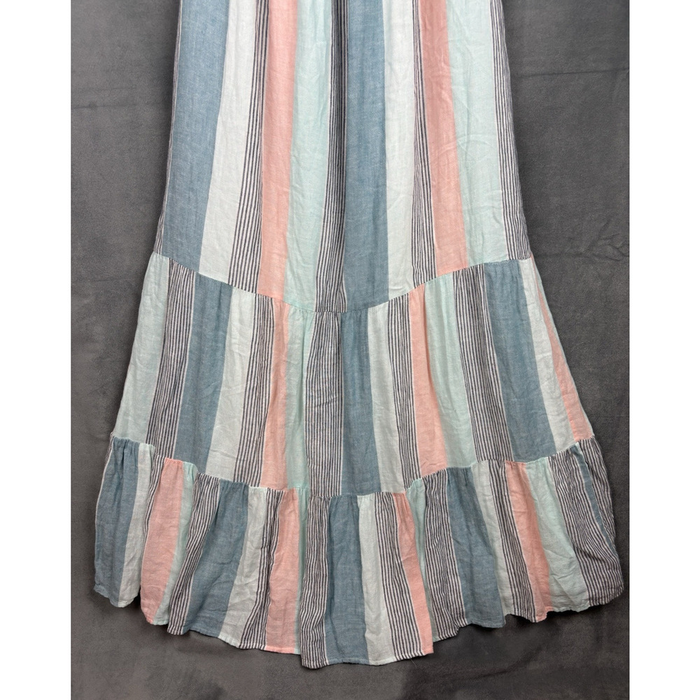 Rails Adora Dress Womens XL Highland Stripe Linen Blend Spaghetti Strap Midi - Picture 5 of 16